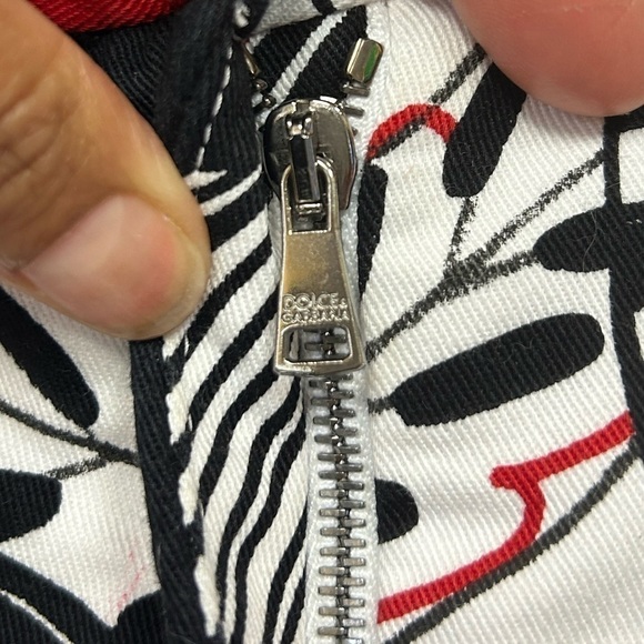 Dolce & Gabbana Floral Print Wide Leg Jeans - Picture 5 of 6